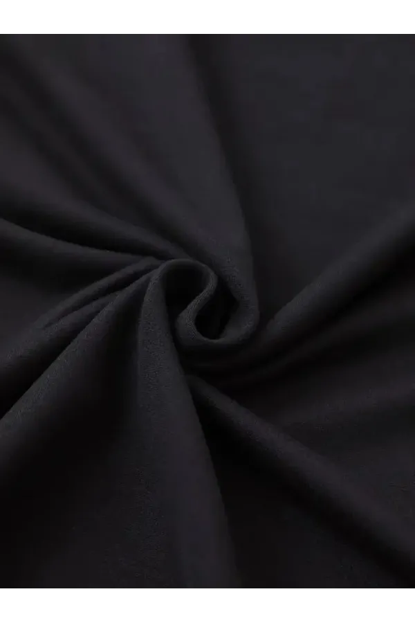 Leopar Desenli Fiyonklu Tişört - Rahat Polyester, Makinede Yıkanabilir, Bisiklet Yaka, Kadınlar için Yazlık Günlük Üst - Siyah