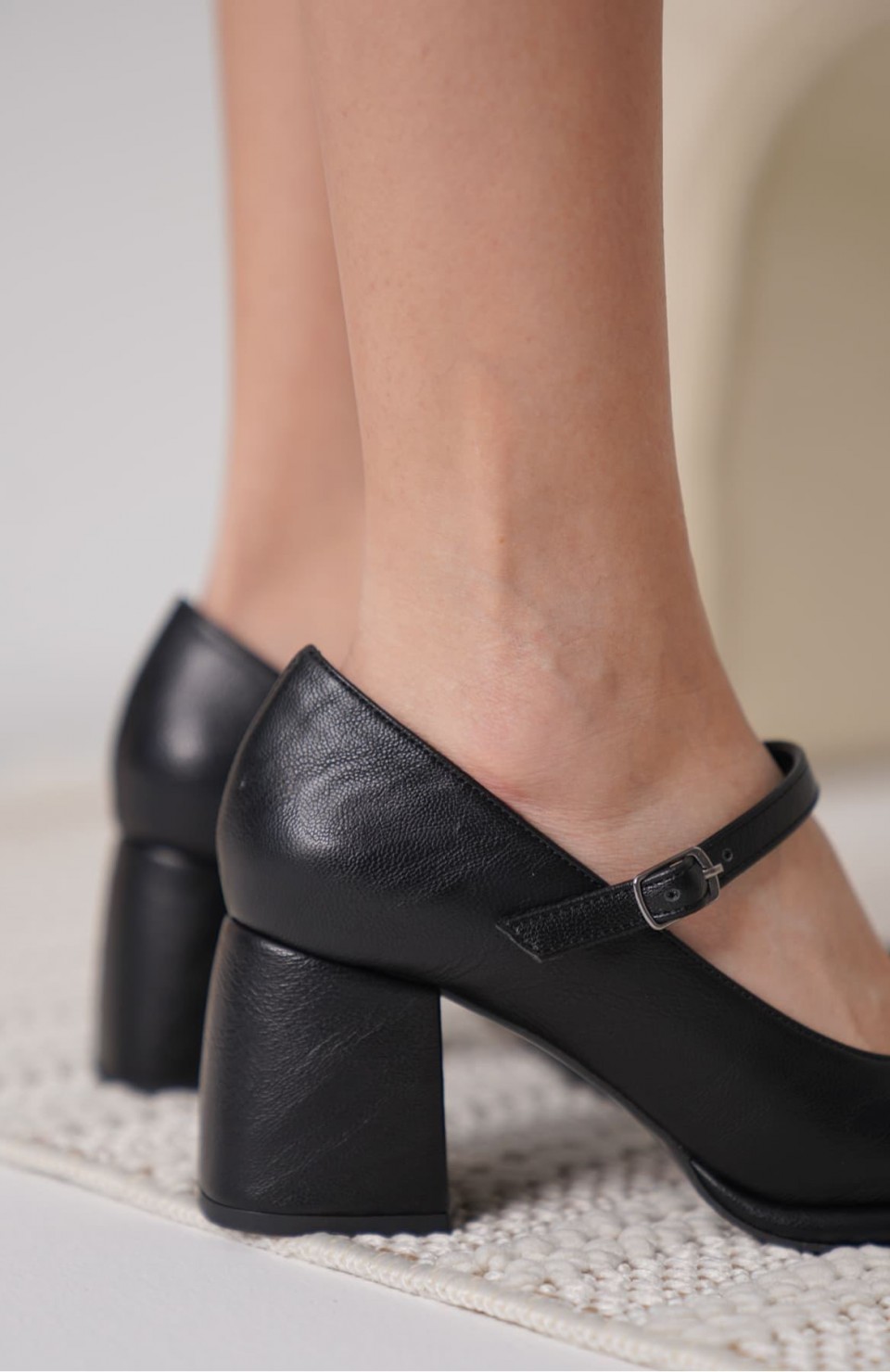 Siyah Cilt Kadın Topuklu Ayakkabı TR18MS07C Somersan Giyim | Kadın, Erkek ve Çocuk Moda