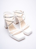 Kadın Beyaz Topuklu Sandalet TR12MY02B Somersan Giyim | Kadın, Erkek ve Çocuk Moda