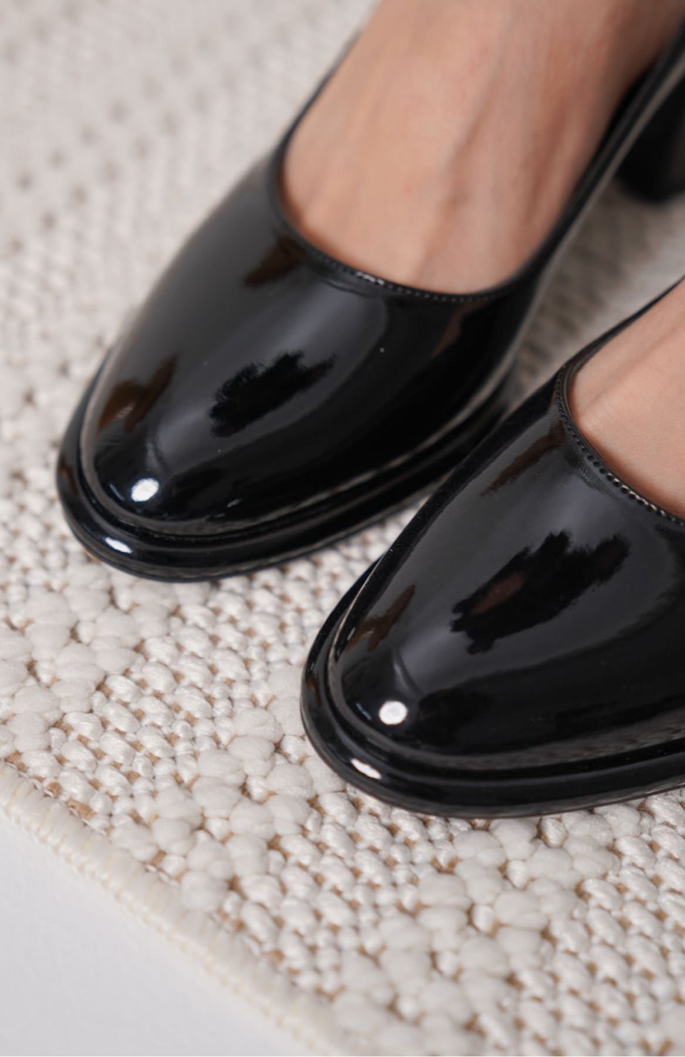 Siyah Rugan Kadın Stiletto TR18MS05A Somersan Giyim | Kadın, Erkek ve Çocuk Moda