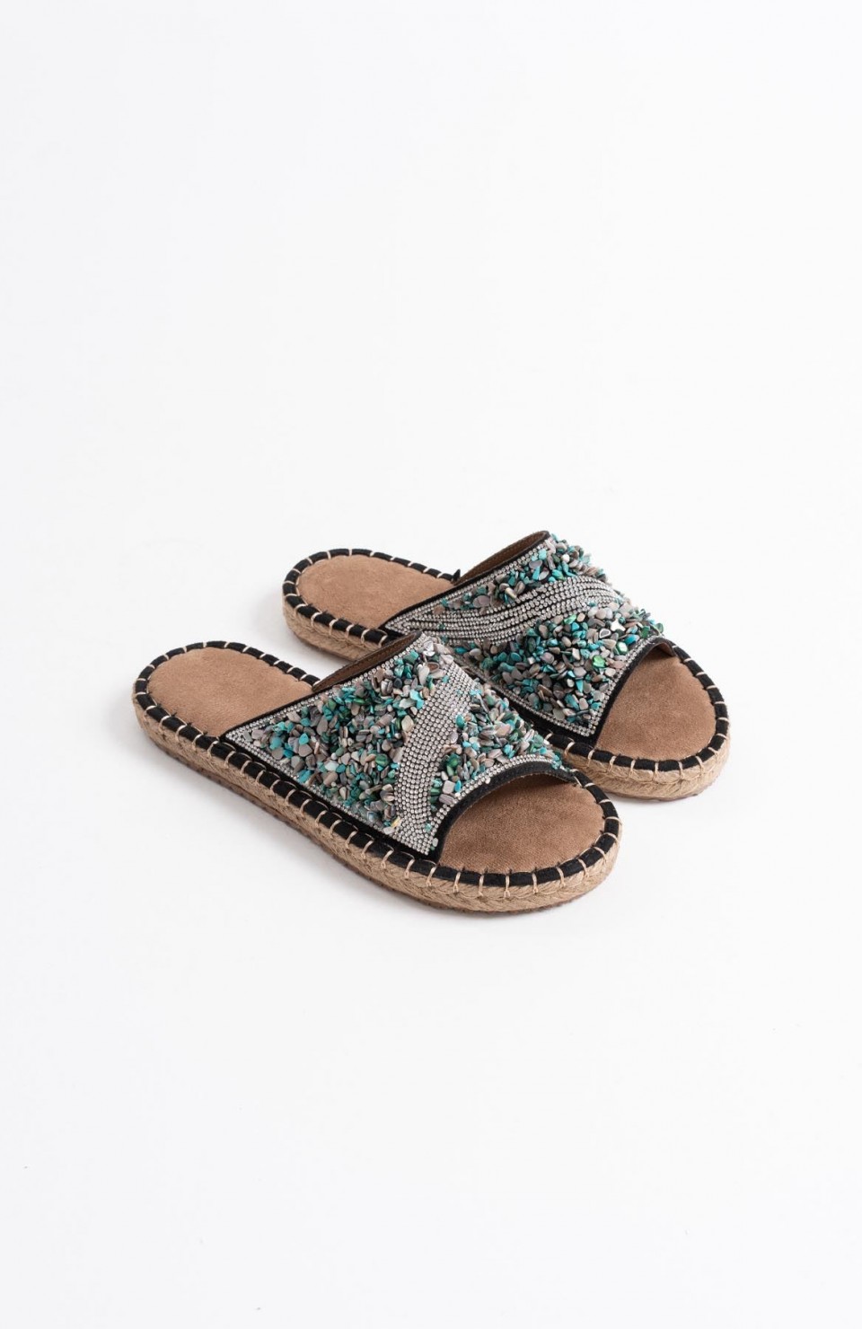 Kadın Siyah Taş İşlemeli Terlik TR35MY08A Somersan Giyim | Kadın, Erkek ve Çocuk Moda