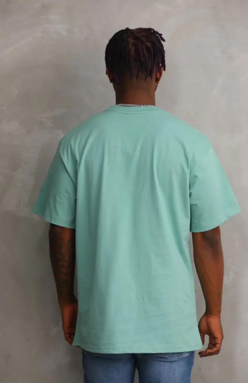 Unisex Baskılı Oversize T-Shirt - Mint Yeşili Somersan Giyim | Kadın, Erkek ve Çocuk Moda