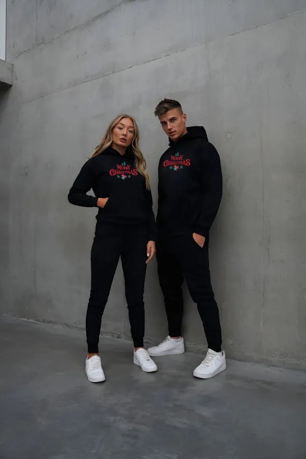 Merry Chrıstmas Sweatshirt & Hodie - Siyah