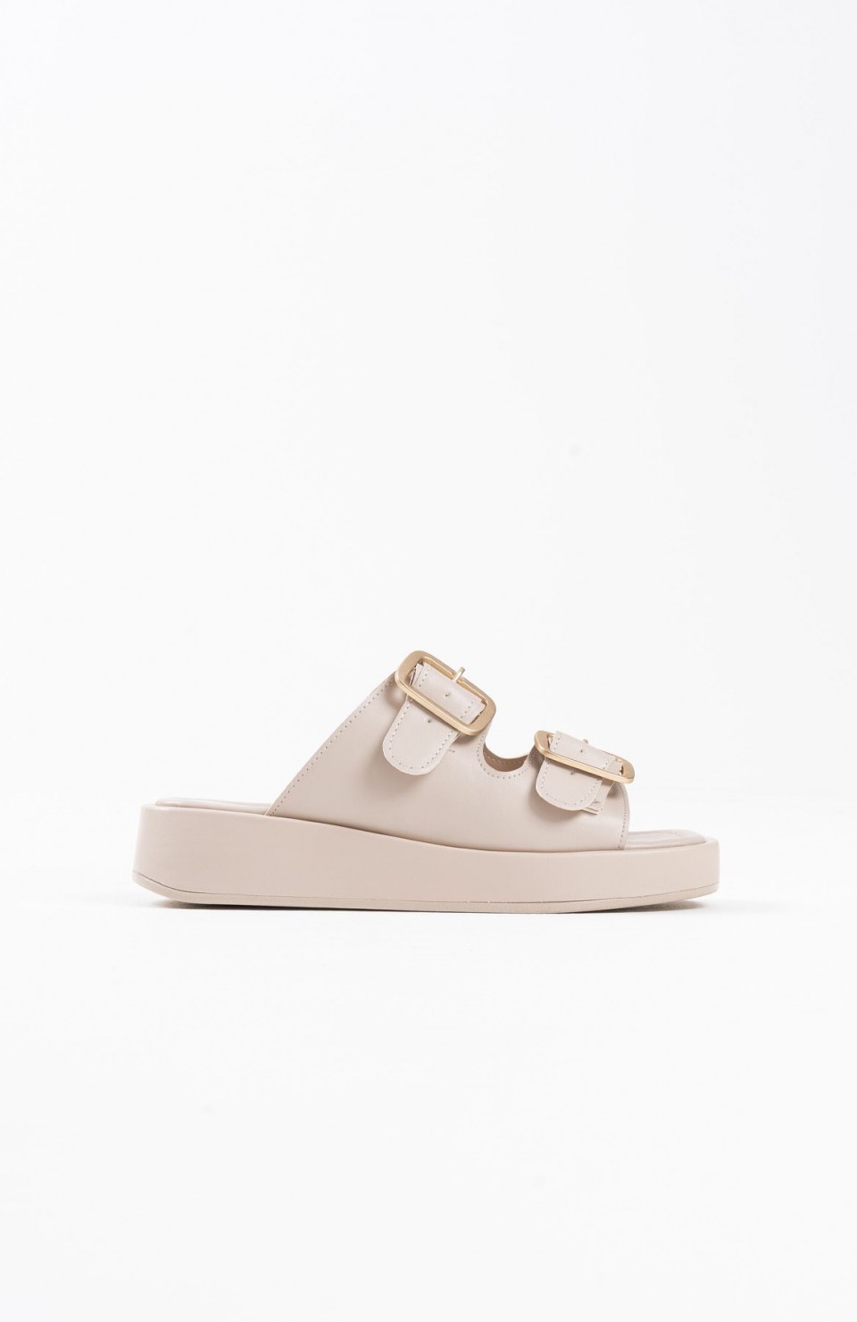 Bej Cilt Kadın Tokalı Terlik TR17MY01C Somersan Giyim | Kadın, Erkek ve Çocuk Moda