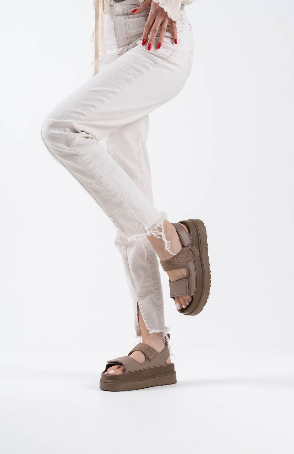 Kahverengi Kadın Sandalet TR22MY01C Somersan Giyim | Kadın, Erkek ve Çocuk Moda