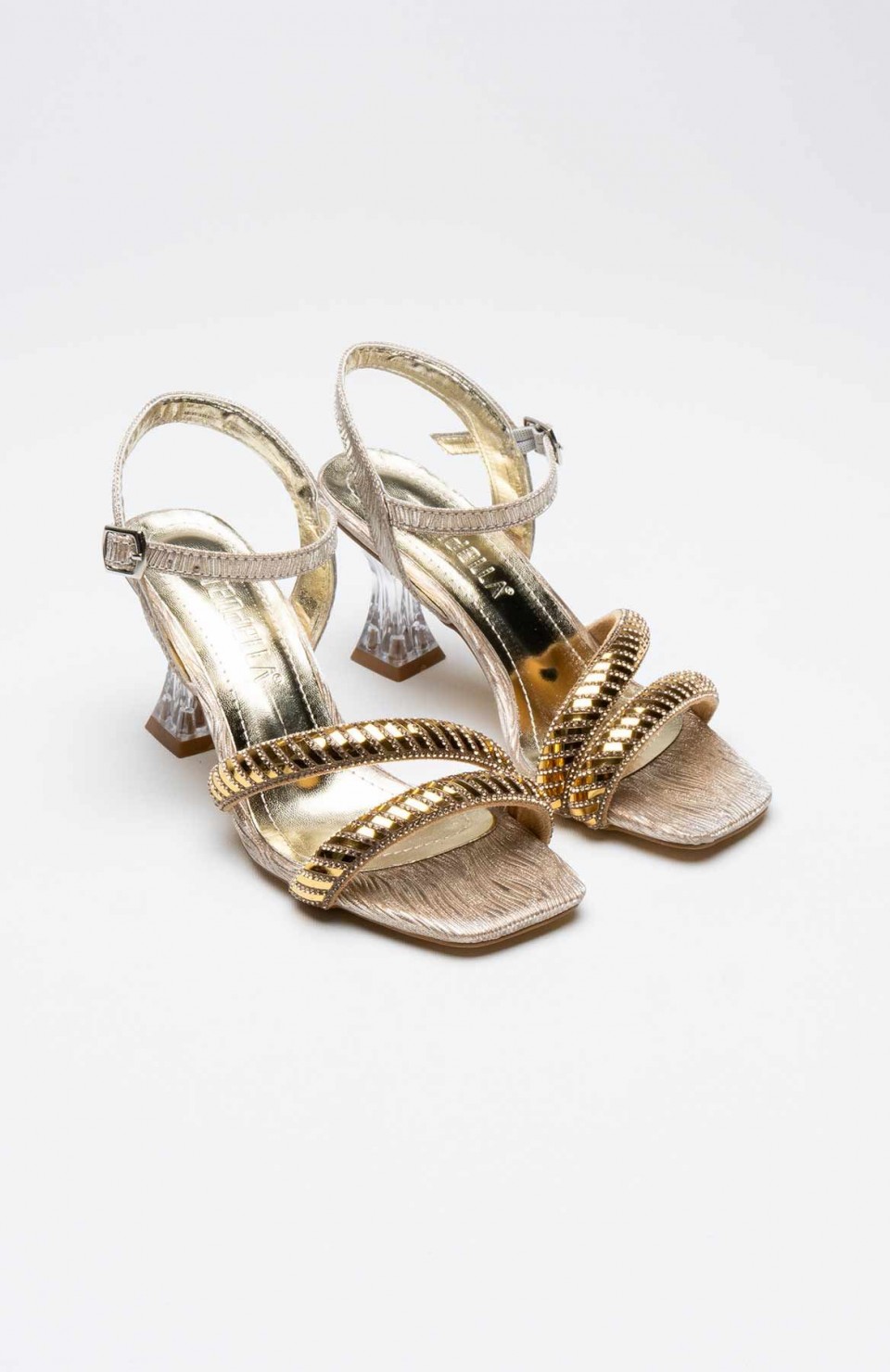 Altın Taşlı Kadın Topuklu Sandalet TR25MY05D Somersan Giyim | Kadın, Erkek ve Çocuk Moda