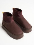 Kadın Acı Kahve Kışlık İçi Kürklü Kalın Taban Bot TR04MK04D Somersan Giyim | Kadın, Erkek ve Çocuk Moda