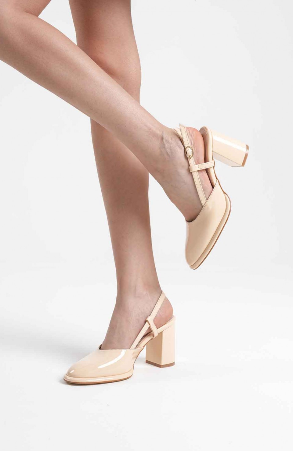 Açık Sarı Rugan Kadın Topuklu Ayakkabı TR18MS18B Somersan Giyim | Kadın, Erkek ve Çocuk Moda