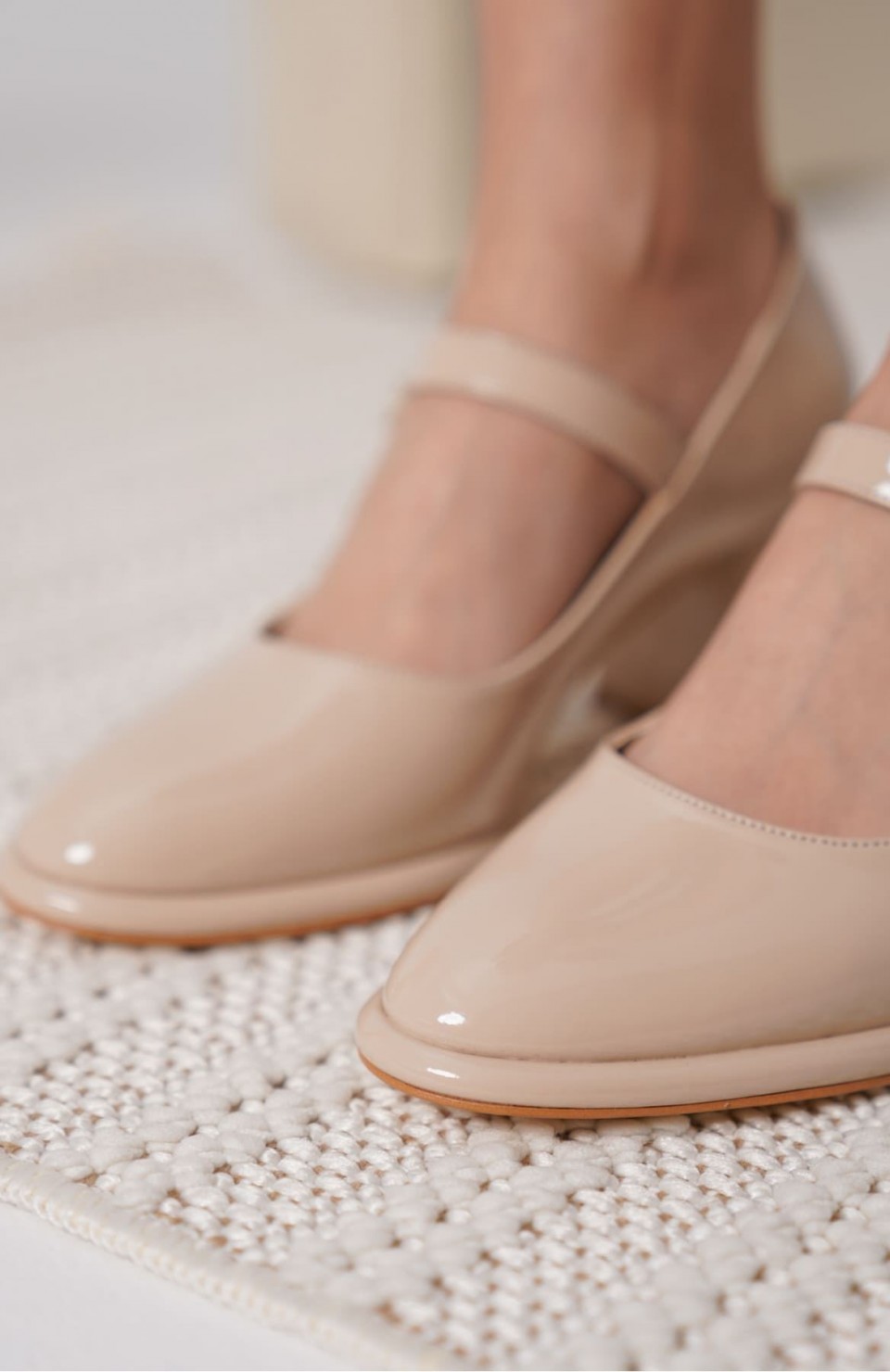 Nude Rugan Kadın Topuklu Ayakkabı TR18MS08B Somersan Giyim | Kadın, Erkek ve Çocuk Moda