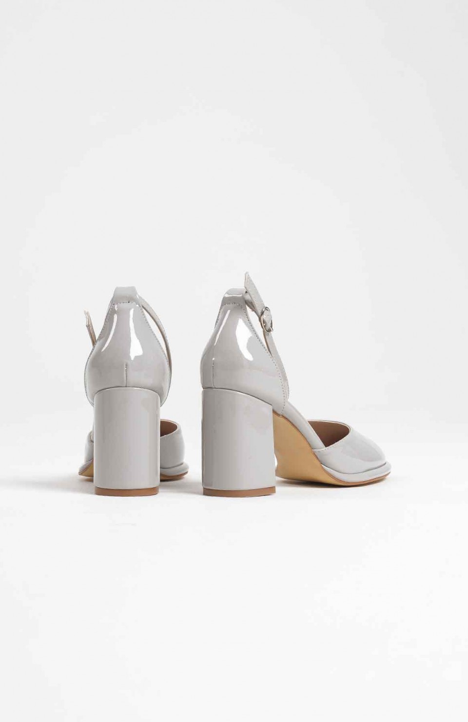 Gri Rugan Kadın Topuklu Ayakkabı TR18MS04D Somersan Giyim | Kadın, Erkek ve Çocuk Moda