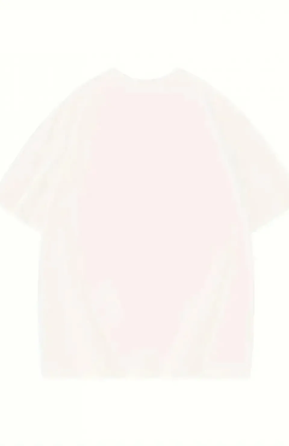 Thousand Ön Arka Baskılı Oversize Bisiklet Yaka T-shirt - Beyaz