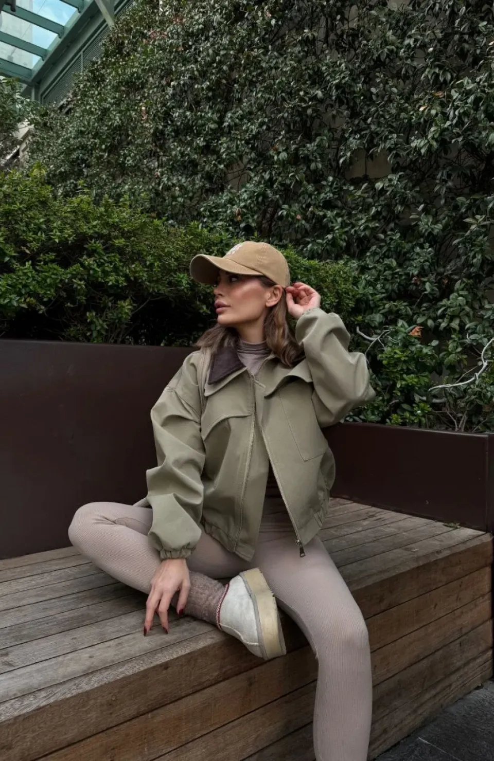 Çift Yakalı Ceket Mont - Yeşil Somersan Giyim | Kadın, Erkek ve Çocuk Moda