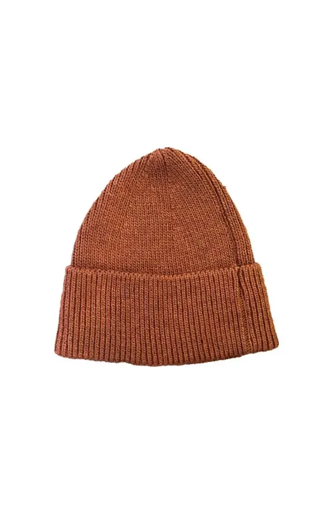 Çocuk Dokuma Triko Bere - Kahve