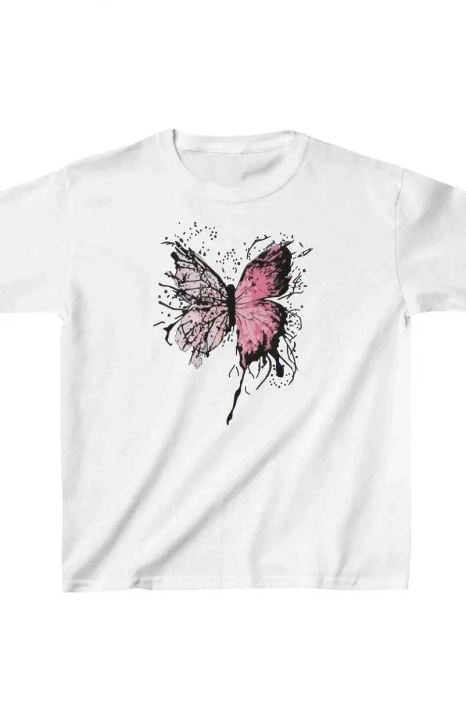 Çocuk Kız Baskılı T-Shirt - Beyaz Somersan Giyim | Kadın, Erkek ve Çocuk Moda