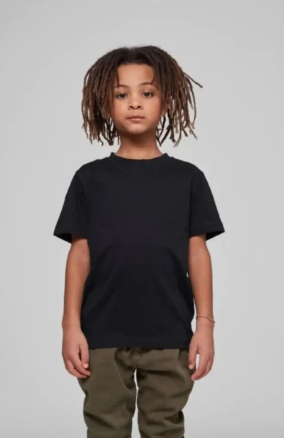 Çocuk Unisex Basic T-Shirt - Siyah Somersan Giyim | Kadın, Erkek ve Çocuk Moda