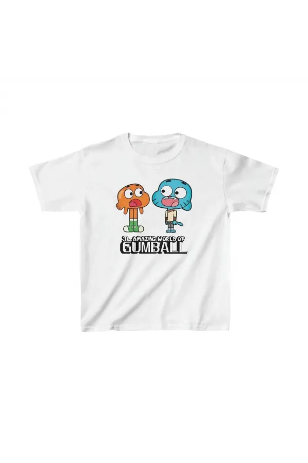 Çocuk Unisex Baskılı T-Shirt - Beyaz
