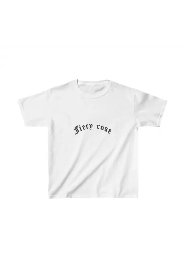 Çocuk Unisex Baskılı T-Shirt - Beyaz