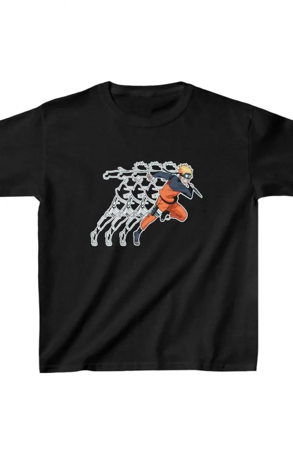 Çocuk Unisex Baskılı T-Shirt - Siyah