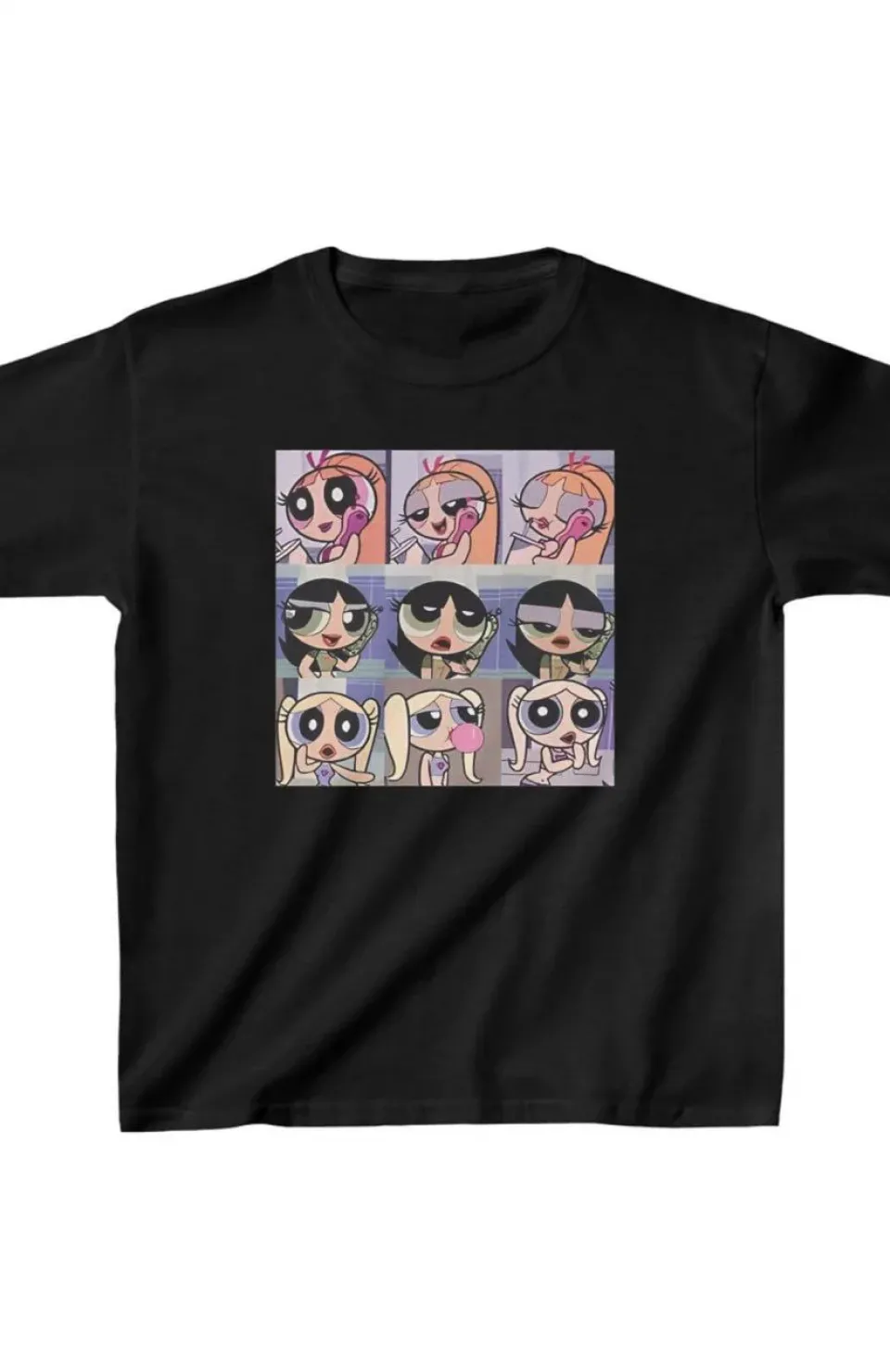 Çocuk Unisex Baskılı T-Shirt - Siyah