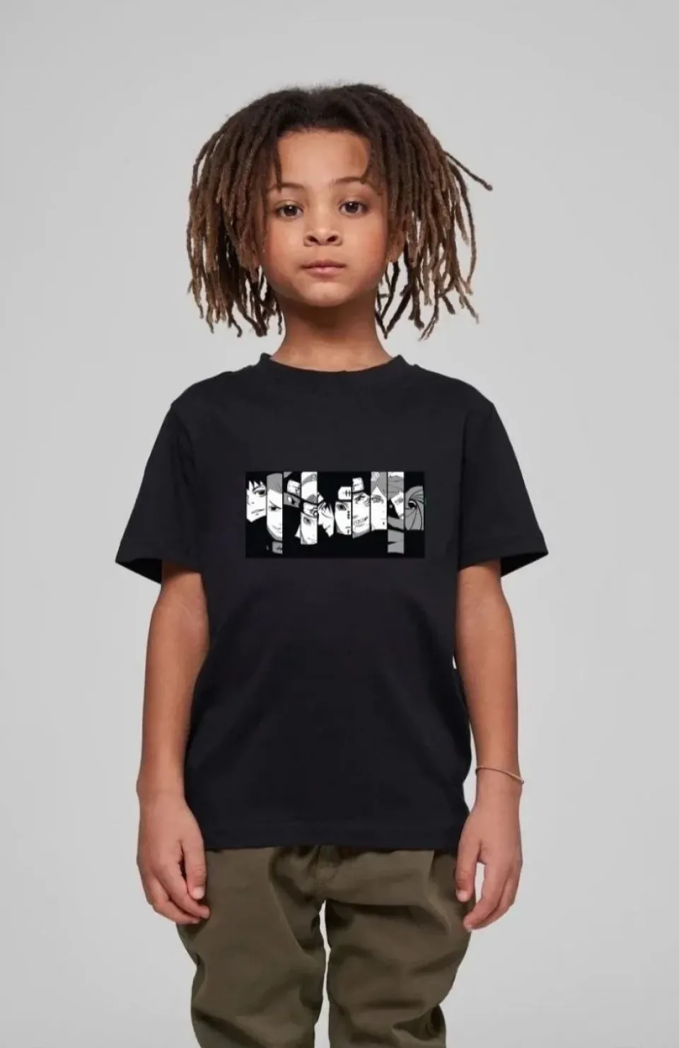 Çocuk Unisex Baskılı T-Shirt - Siyah