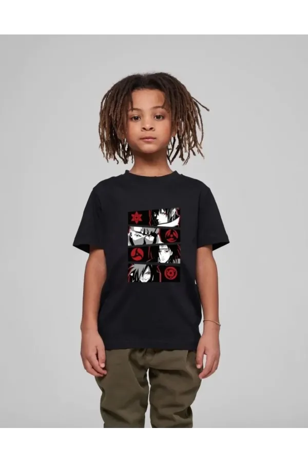 Çocuk Unisex Baskılı T-Shirt - Siyah