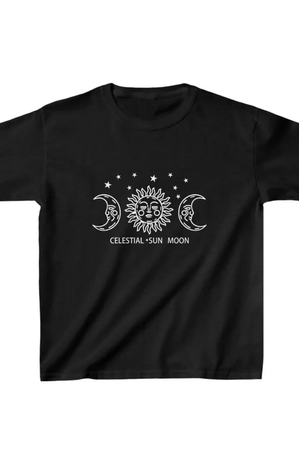 Çocuk Unisex Baskılı T-Shirt - Siyah