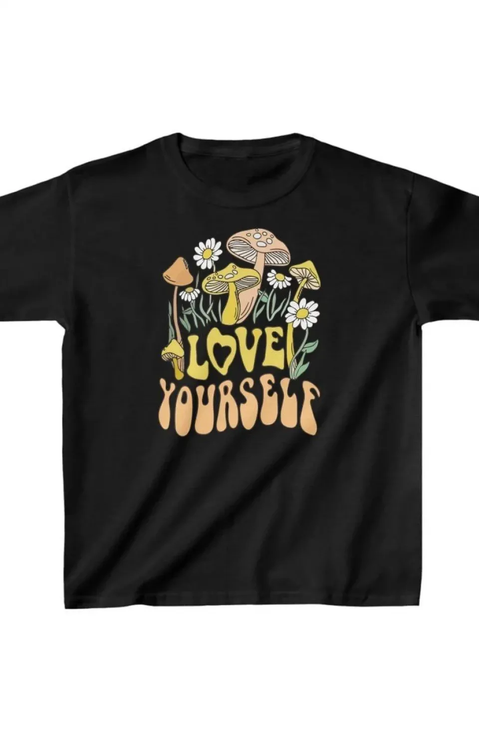 Çocuk Unisex Baskılı T-Shirt - Siyah