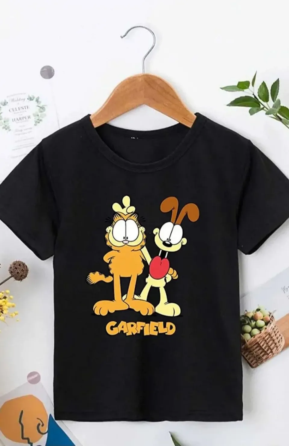 Çocuk Unisex Baskılı T-Shirt - Siyah Somersan Giyim | Kadın, Erkek ve Çocuk Moda