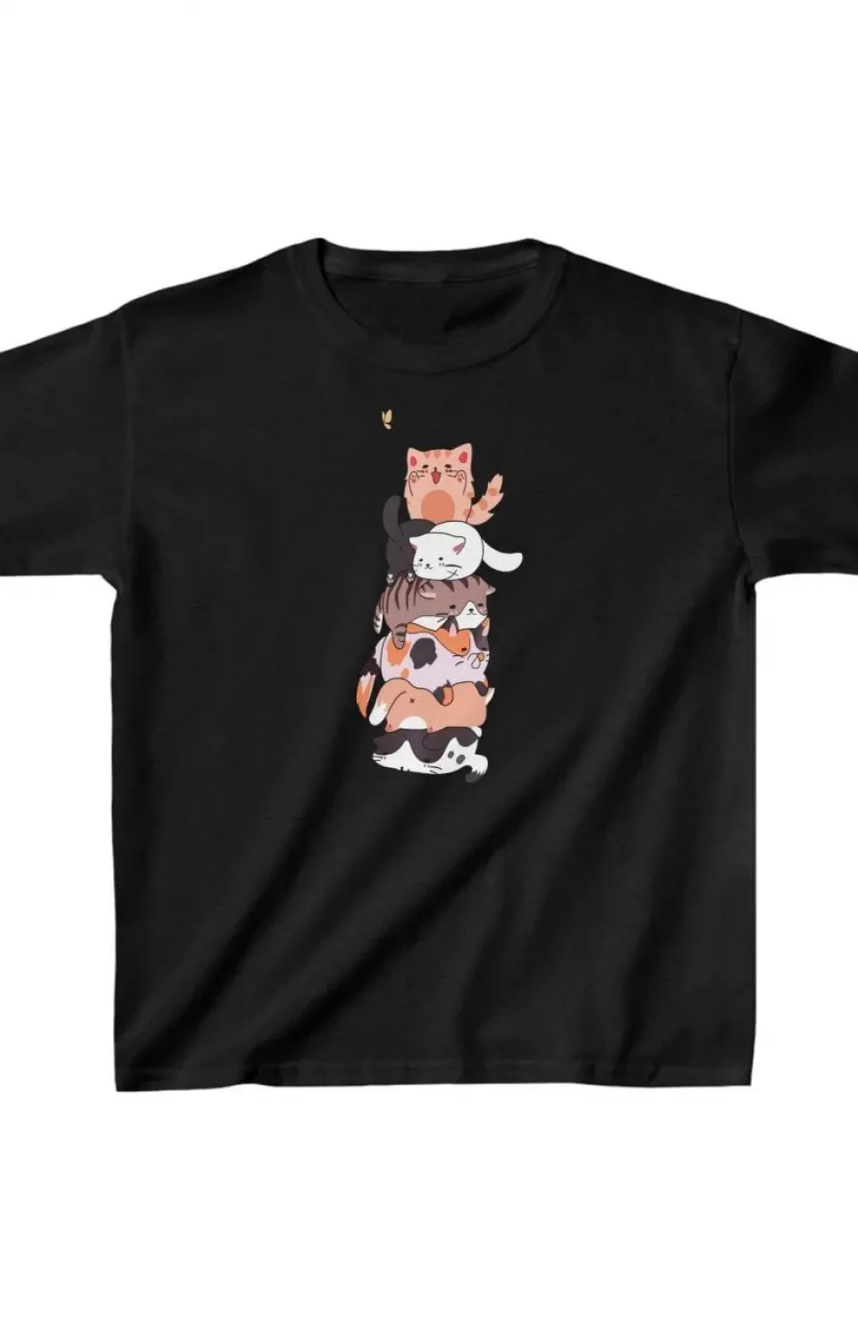 Çocuk Unisex Baskılı T-Shirt - Siyah Somersan Giyim | Kadın, Erkek ve Çocuk Moda