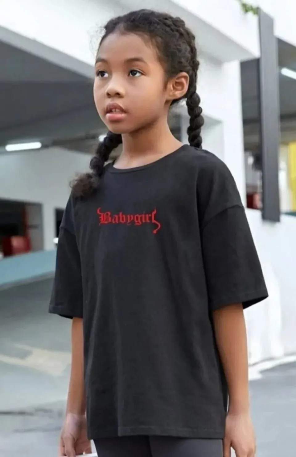 Çocuk Unisex Baskılı T-Shirt - Siyah Somersan Giyim | Kadın, Erkek ve Çocuk Moda