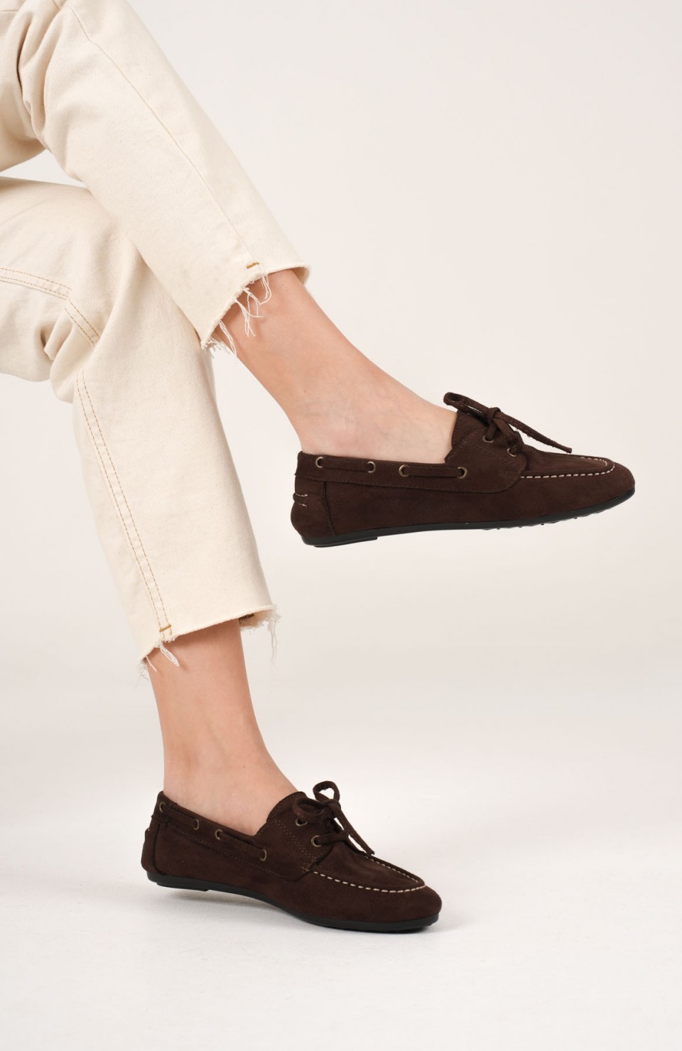 Kadın Acı Kahve Günlük Süet Ayakkabı TR27MS06E Somersan Giyim | Kadın, Erkek ve Çocuk Moda