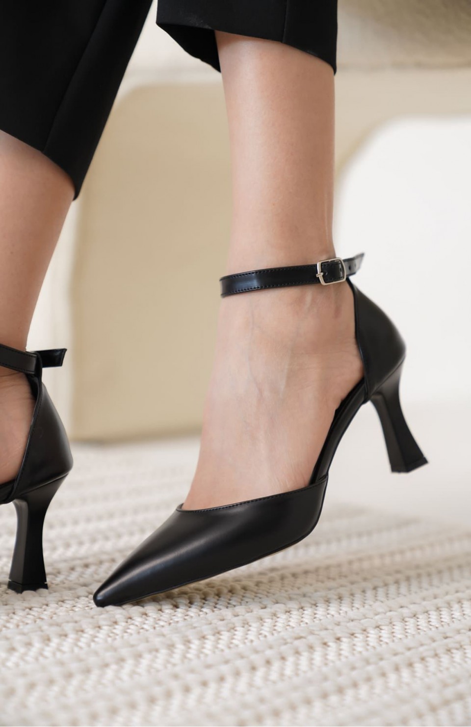 Kadın Siyah Topuklu Ayakkabı TR12MS01A Somersan Giyim | Kadın, Erkek ve Çocuk Moda