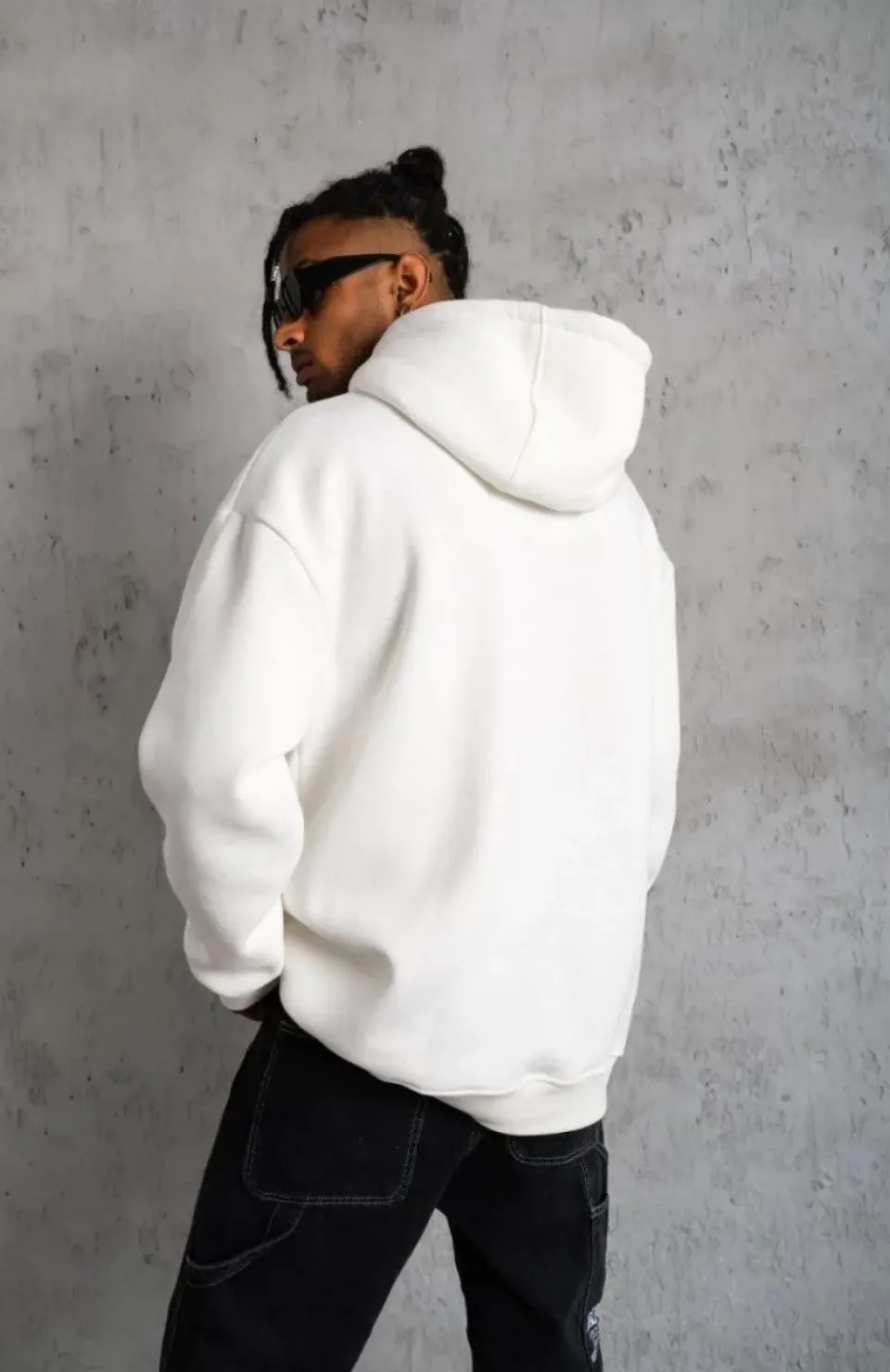 3 İplik Kapşonlu Sweatshirt hoodie - Beyaz Somersan Giyim | Kadın, Erkek ve Çocuk Moda