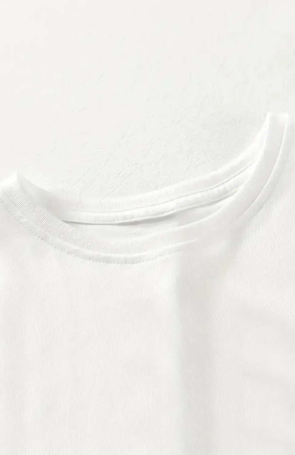 20/1 Penye Compack Gülücük Baskılı Oversize Bisiklet Yaka Kısa Kol Yazlık T-shirt - Beyaz