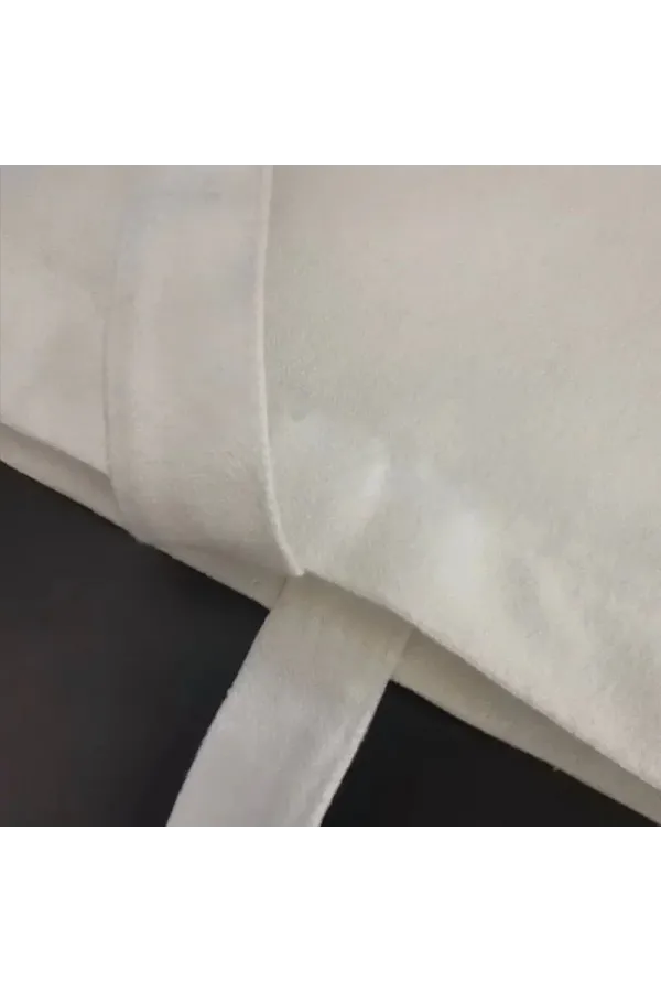 Unisex Piknik ve Deniz Cepli Fermuarlı Çanta - Beyaz