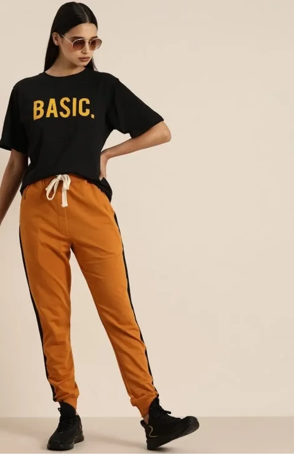 Baskılı Kadın T-shirt - Siyah