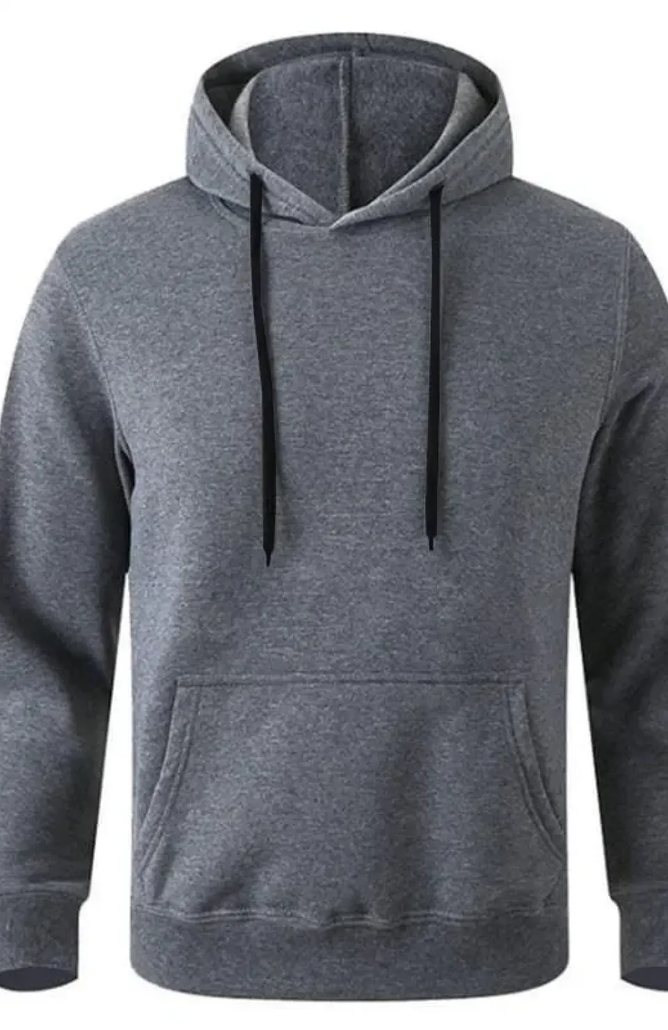 Erkek Uzun Kol Kapşonlu Basic Sweatshirt hoodie - Füme Somersan Giyim | Kadın, Erkek ve Çocuk Moda