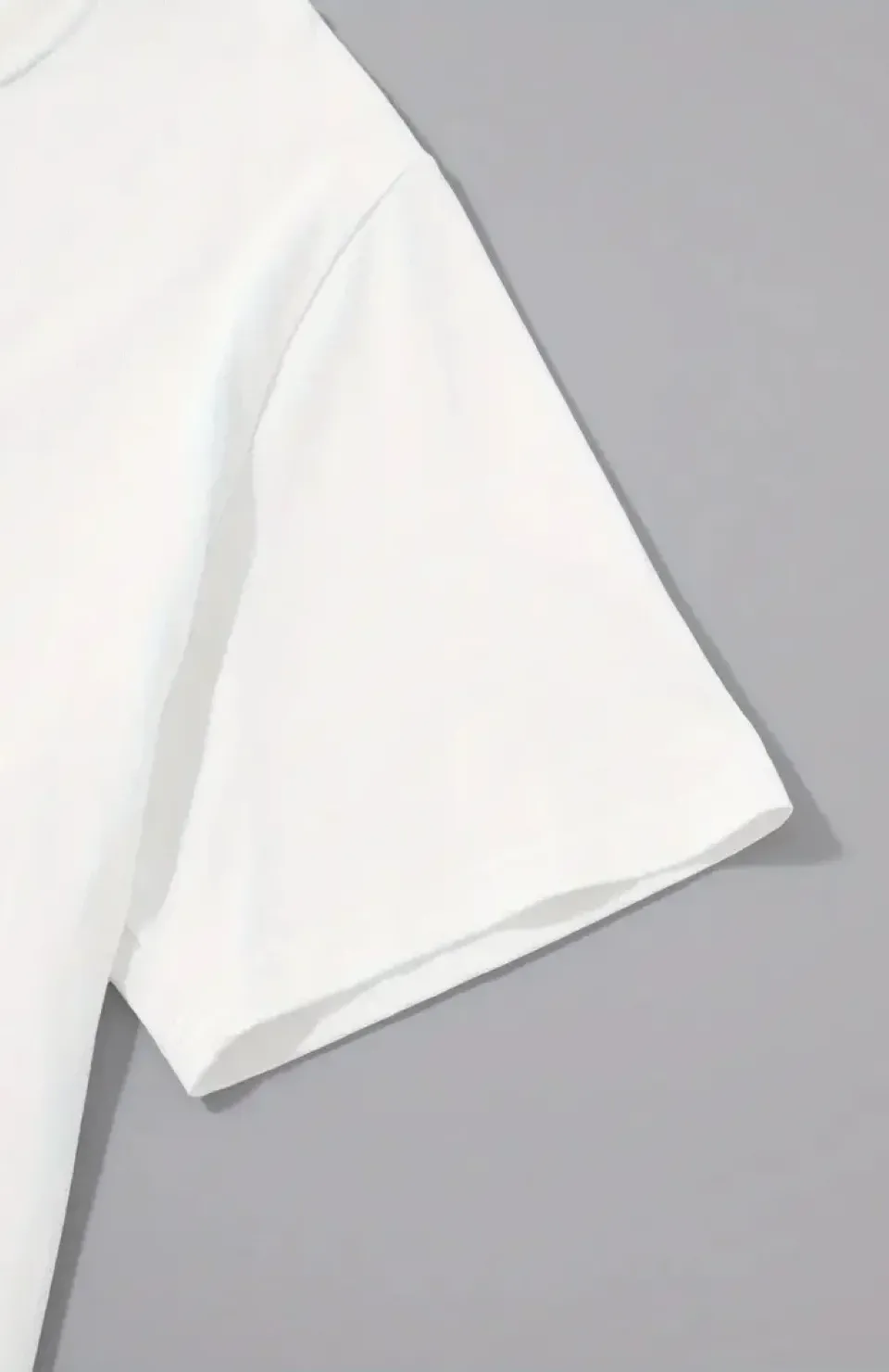 20/1 Penye Compack Sarj %1 Baskılı Oversize Bisiklet Yaka Kısa Kol Yazlık T-shirt - Beyaz