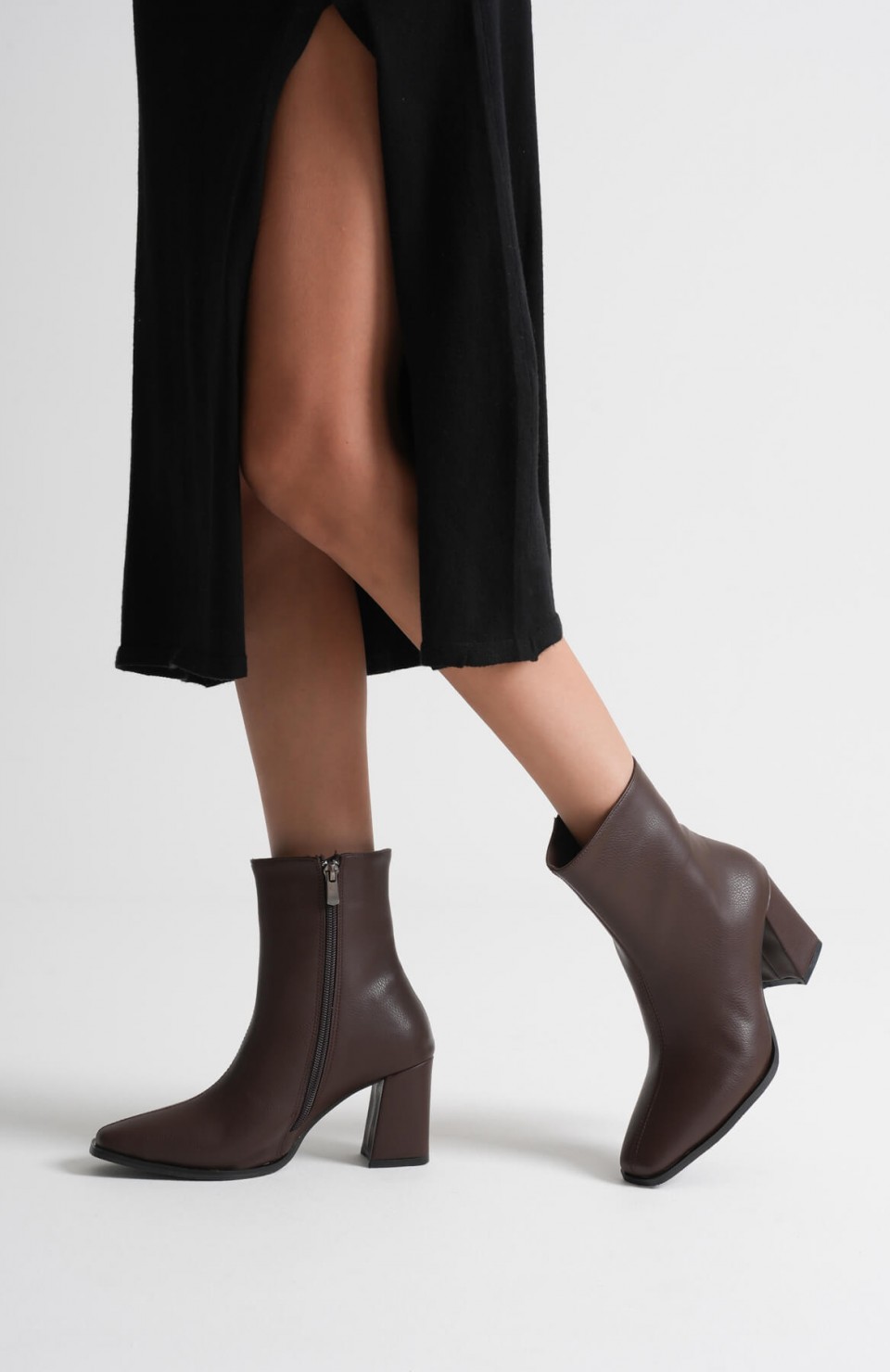 Kadın Acı Kahve Topuklu Bot TR08MK02C Somersan Giyim | Kadın, Erkek ve Çocuk Moda
