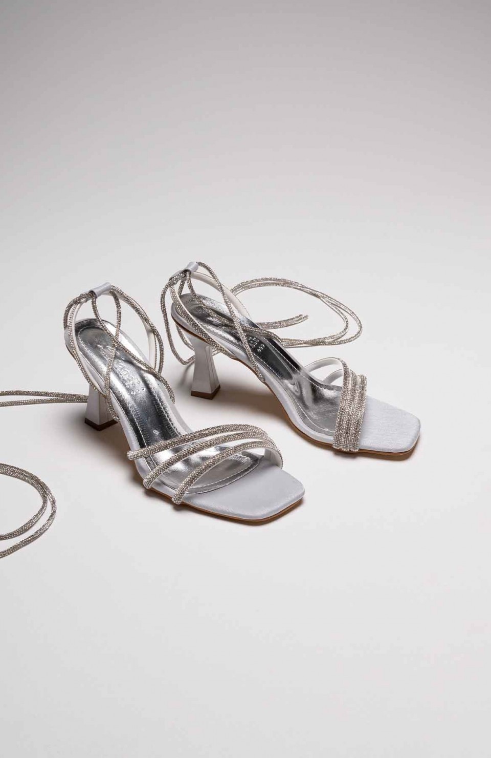 Gri Taşlı Kadın Topuklu Sandalet TR25MY02B Somersan Giyim | Kadın, Erkek ve Çocuk Moda