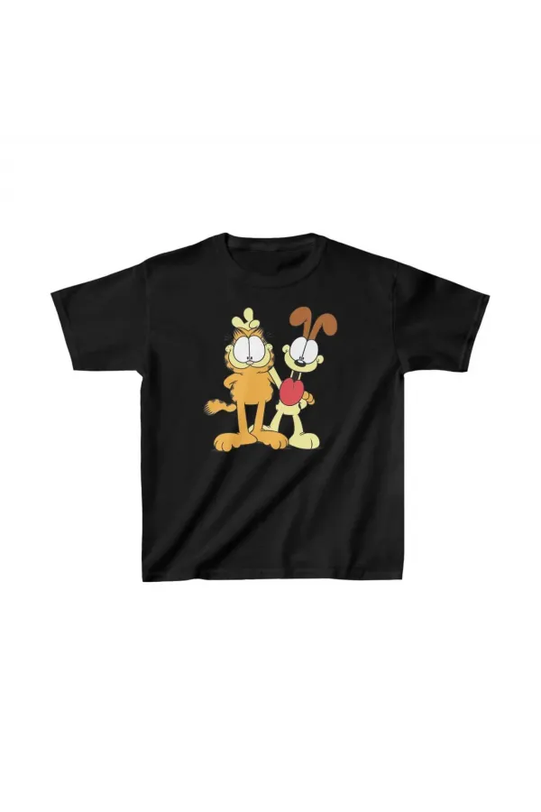 Çocuk Unisex Baskılı T-Shirt - Siyah