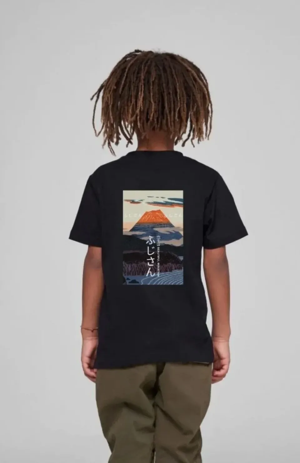 Çocuk Unisex Baskılı T-Shirt - Siyah