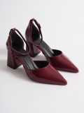 Bordo Rugan Kadın Topuklu Ayakkabı TR08MS11H Somersan Giyim | Kadın, Erkek ve Çocuk Moda