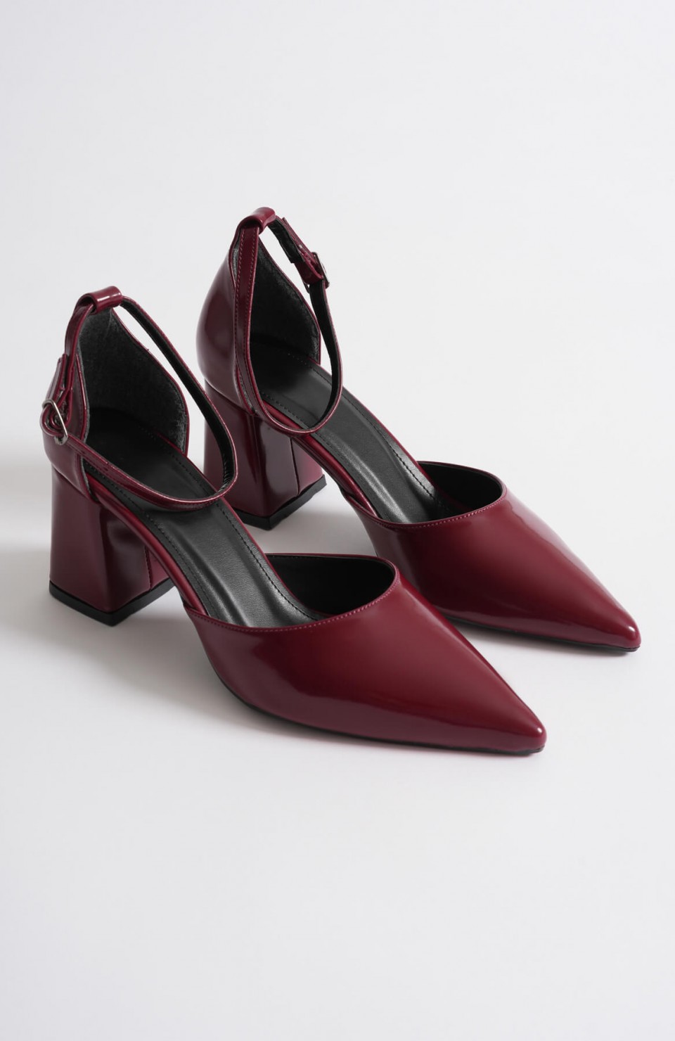 Bordo Rugan Kadın Topuklu Ayakkabı TR08MS11H Somersan Giyim | Kadın, Erkek ve Çocuk Moda