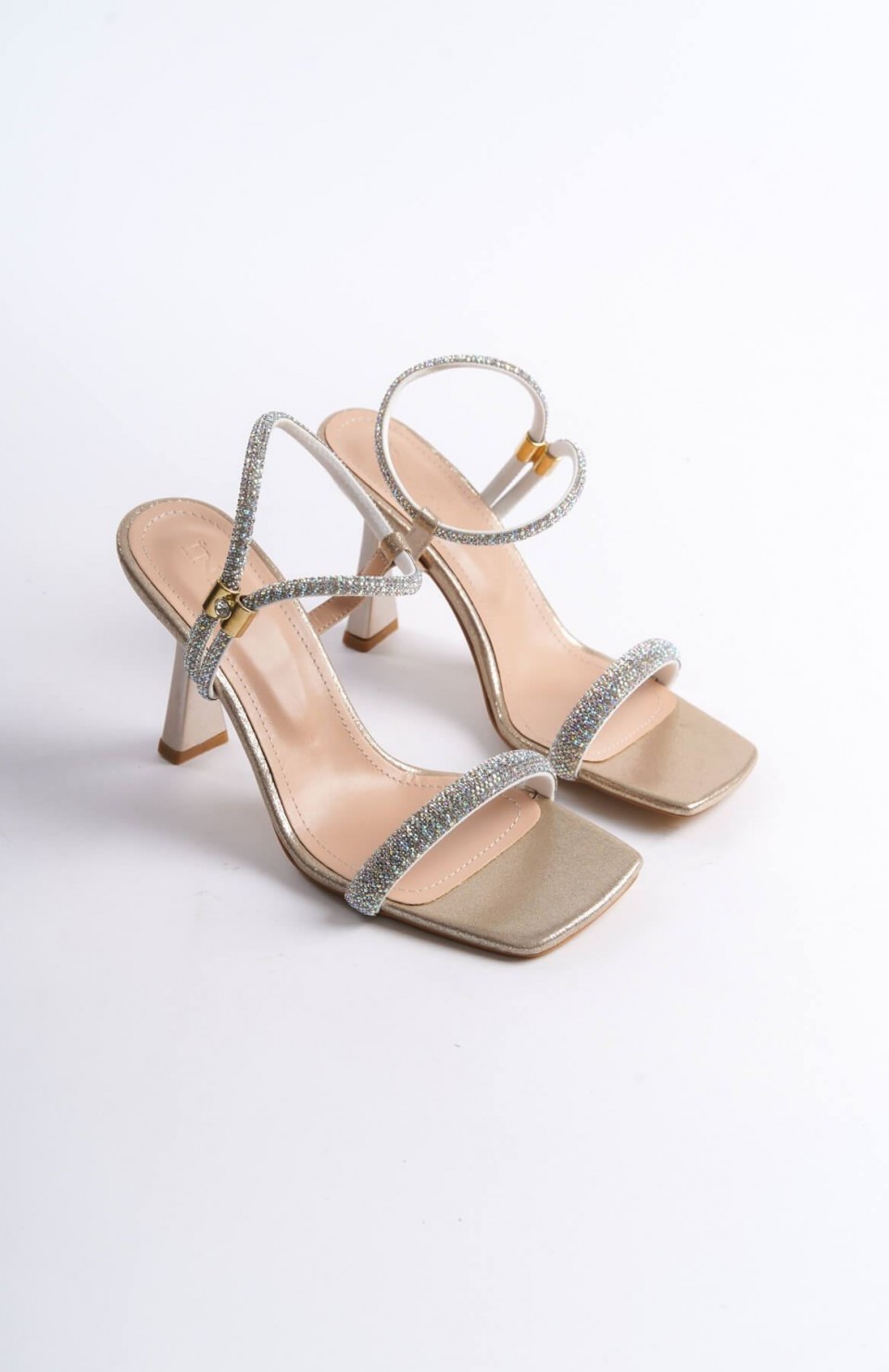 Altın Taşlı Kadın Topuklu Sandalet TR29MY03B Somersan Giyim | Kadın, Erkek ve Çocuk Moda