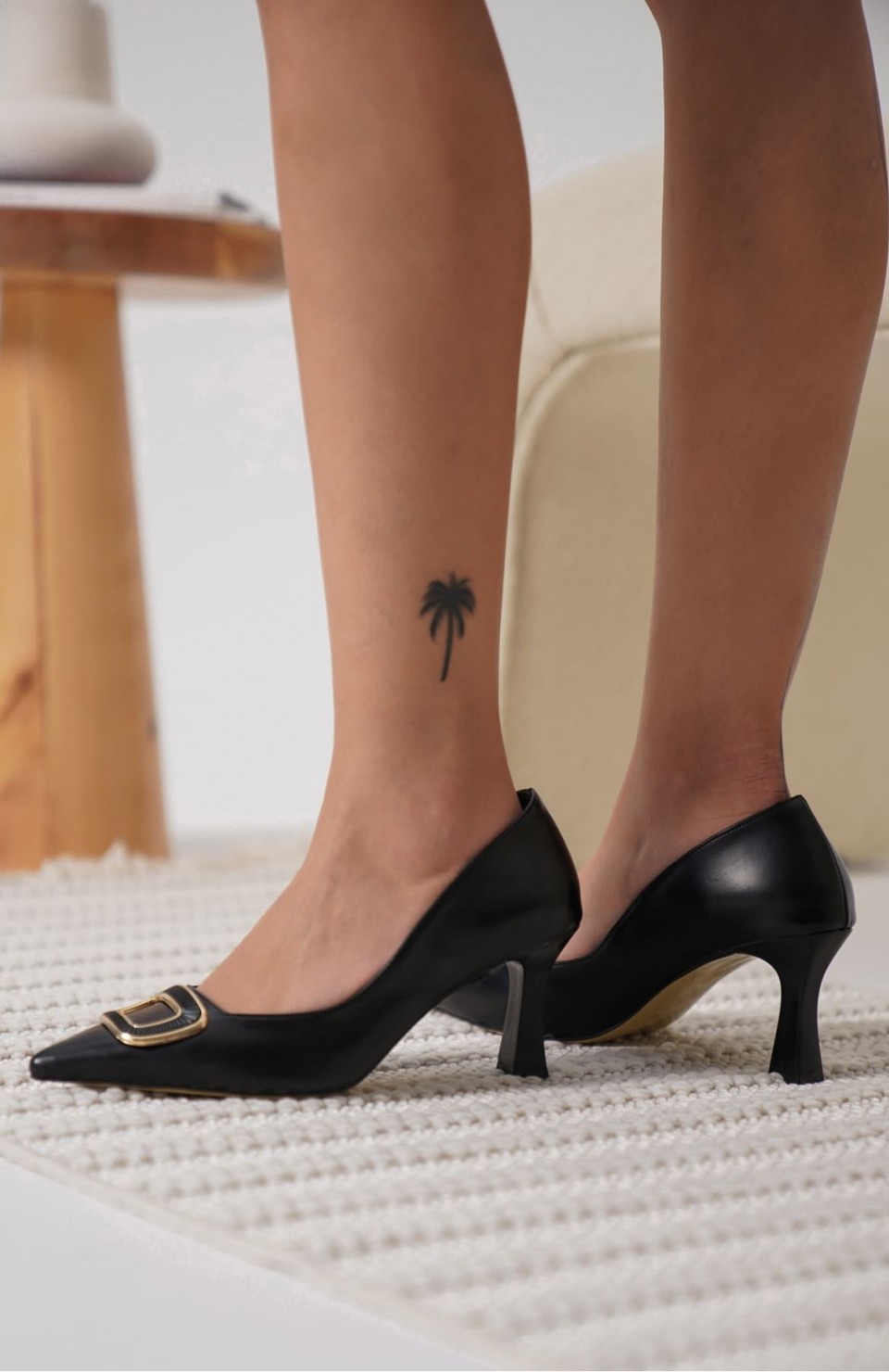 Kadın Siyah Topuklu Ayakkabı TR12MS07A Somersan Giyim | Kadın, Erkek ve Çocuk Moda