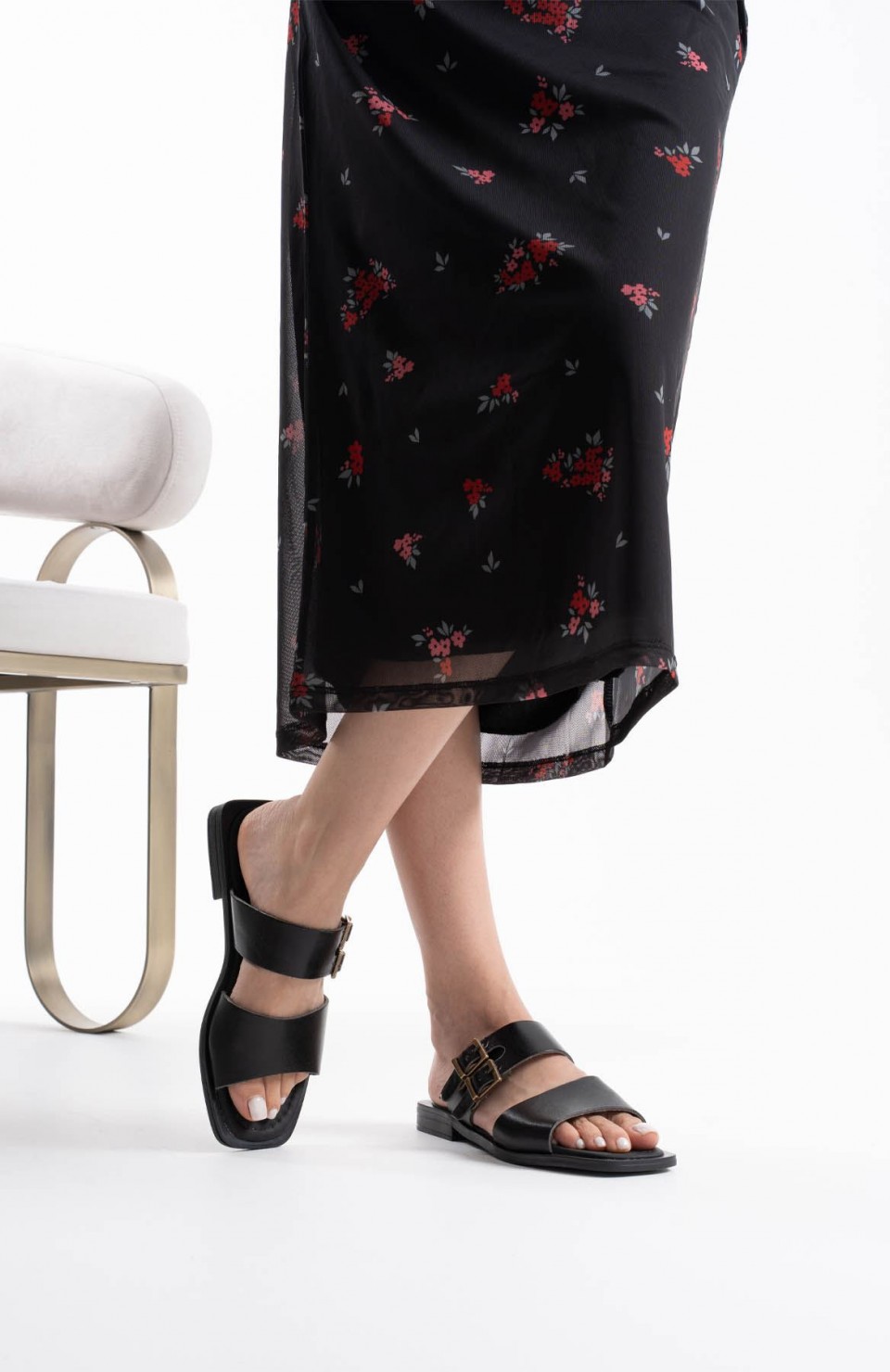 Siyah Hakiki Deri Terlik TR31MY33A Somersan Giyim | Kadın, Erkek ve Çocuk Moda