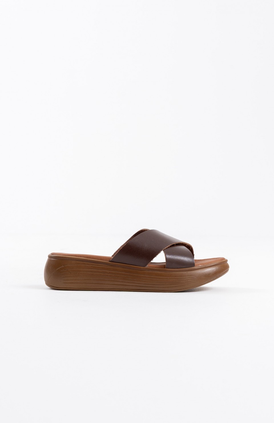 Acı Kahve Hakiki Deri Terlik TR31MY53F Somersan Giyim | Kadın, Erkek ve Çocuk Moda