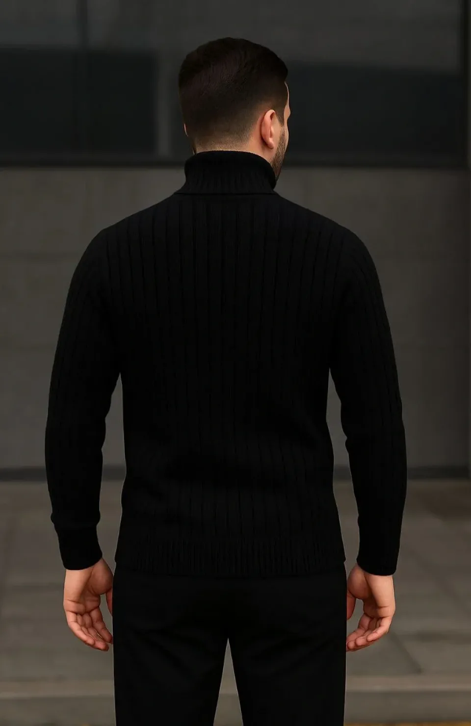 Erkek Fitilli Triko Kazak 3lÜ Set Bej Haki Siyah Regular Balıkcı Yaka Tam Boğazlı Triko Seti Modeli Kazak Somersan Giyim | Kadın, Erkek ve Çocuk Moda