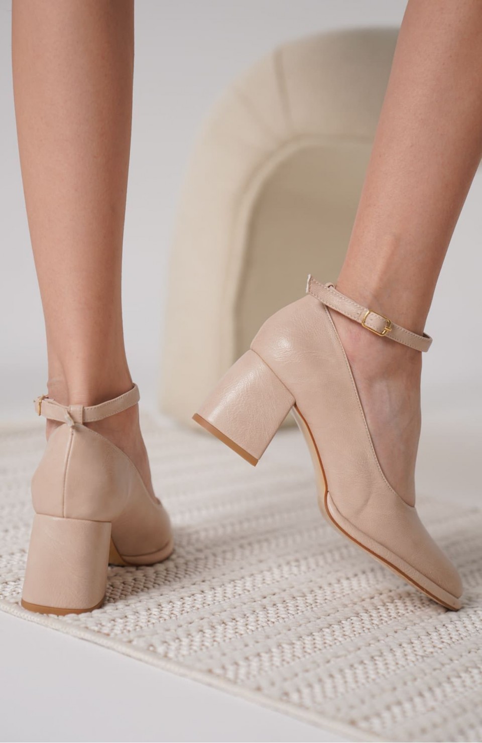Kadın Mat Nude Topuklu Ayakkabı TR18MS06B Somersan Giyim | Kadın, Erkek ve Çocuk Moda
